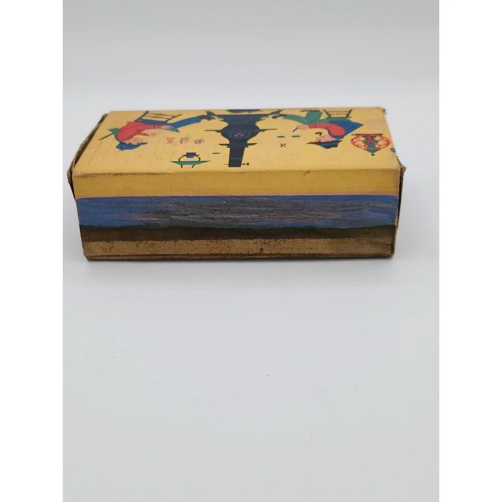 VTG 1955 Ohio Blue Matches Empty Box Country Store Wadsworth,‎ Ohio Made in USA